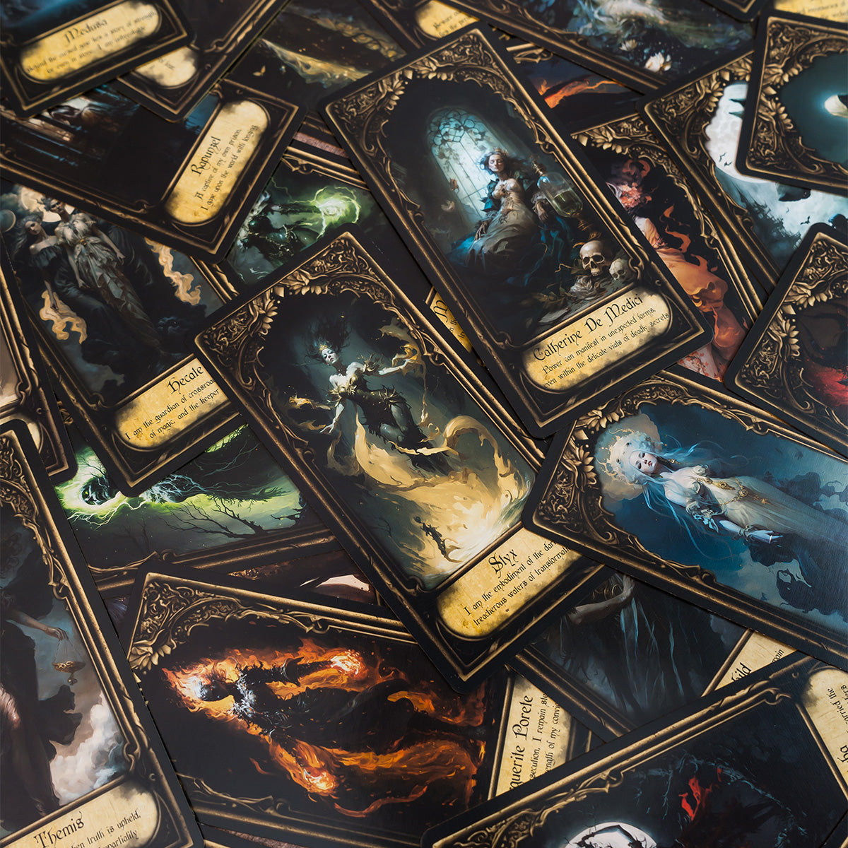 Obsidian Veil Oracle Deck – Rose of Lore