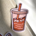 Emotional Support Ice Coffee Sticker