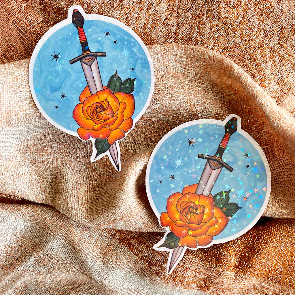 Moonshine Rose Sticker