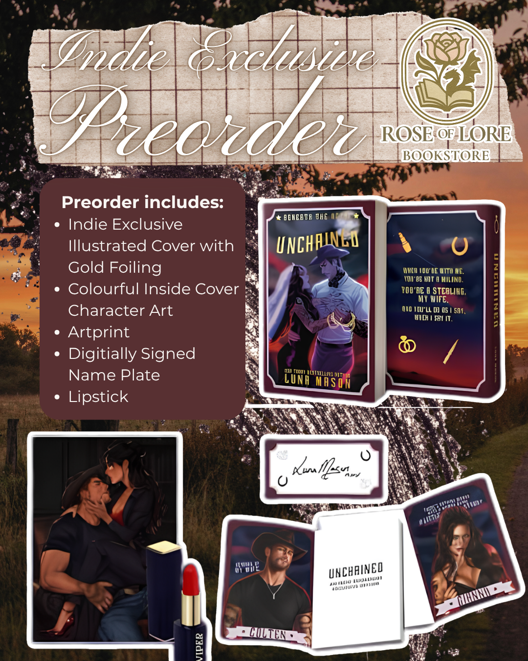 PREORDER - Unchained by Luna Mason Indie Exclusive