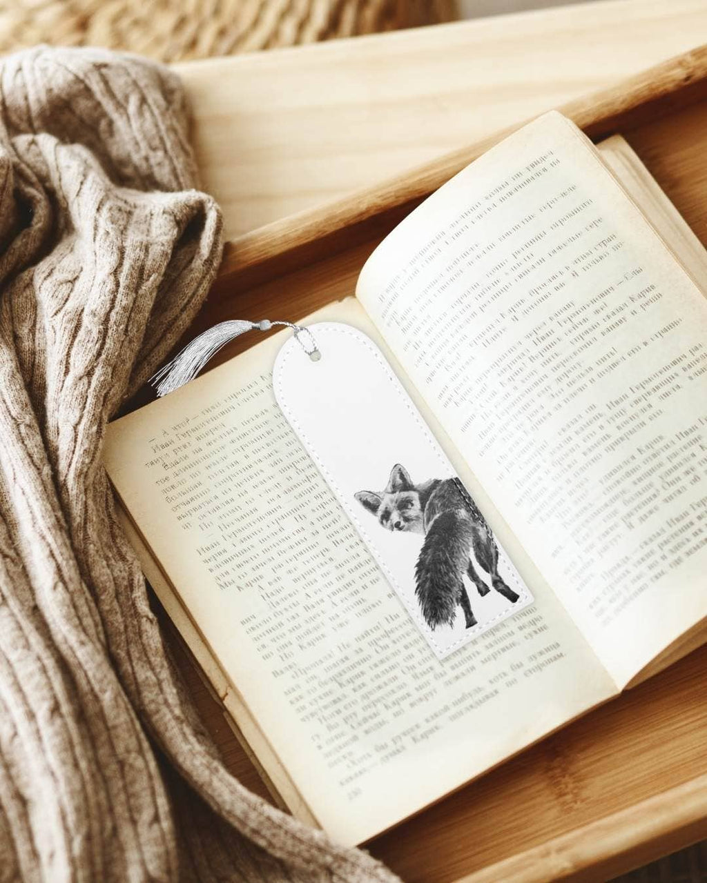 Fox - Vegan Leather Bookmark