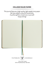 Victoria's Journals Antique Style Diary Hard Cover (Purple)