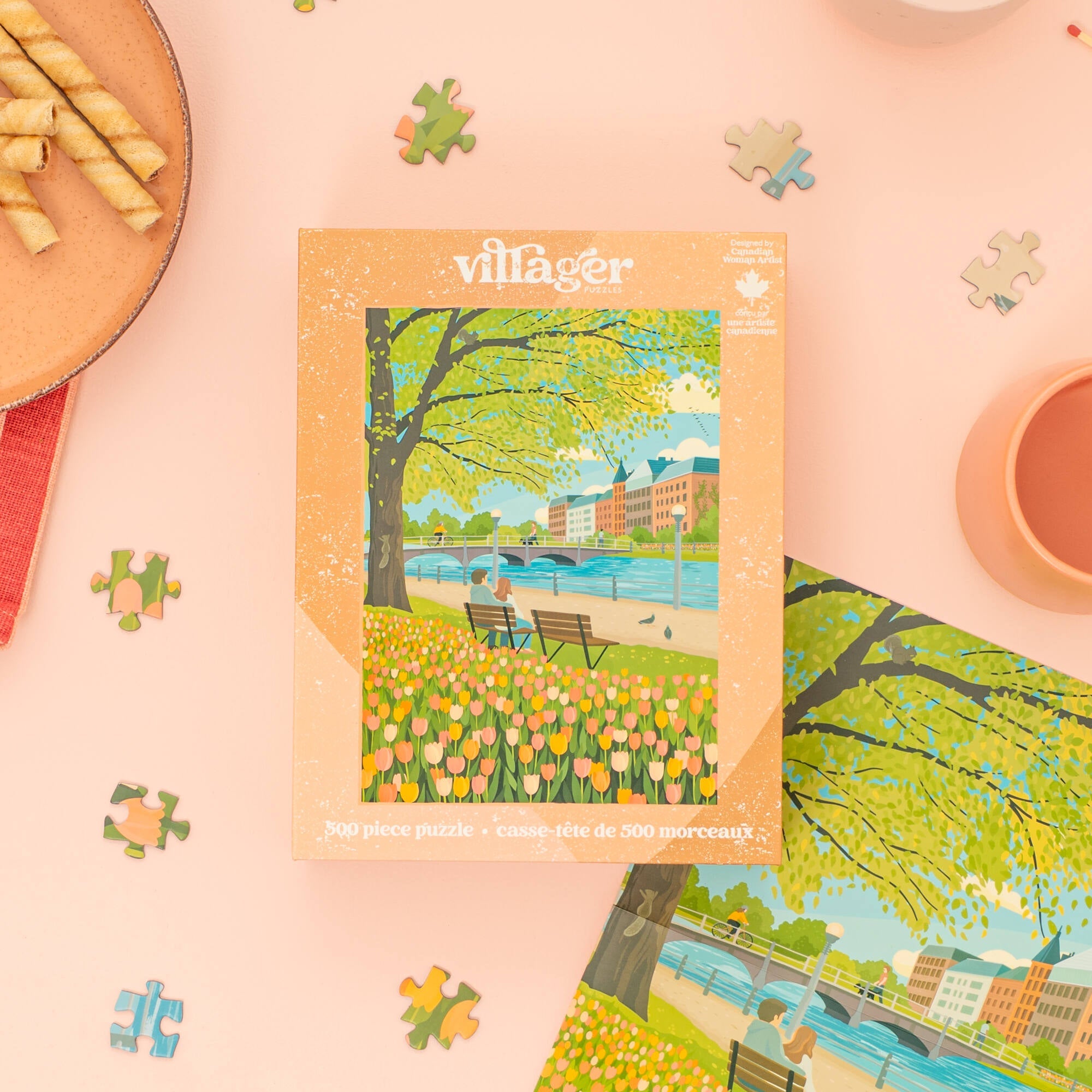 Tulip Season | 500-Piece Puzzle for Adults | Designed in Canada by Diana Pinnell