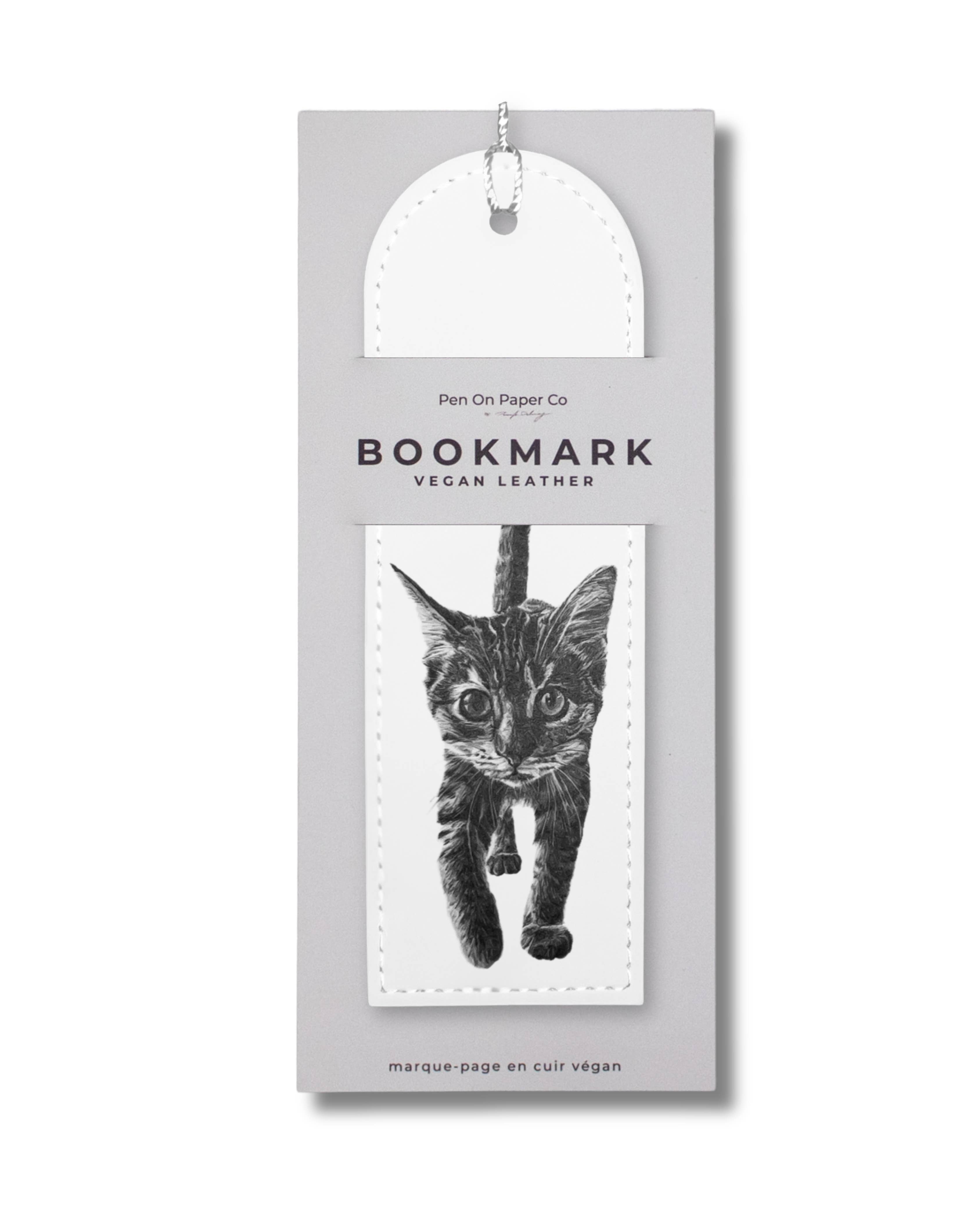 Kitten - Vegan Leather Bookmark