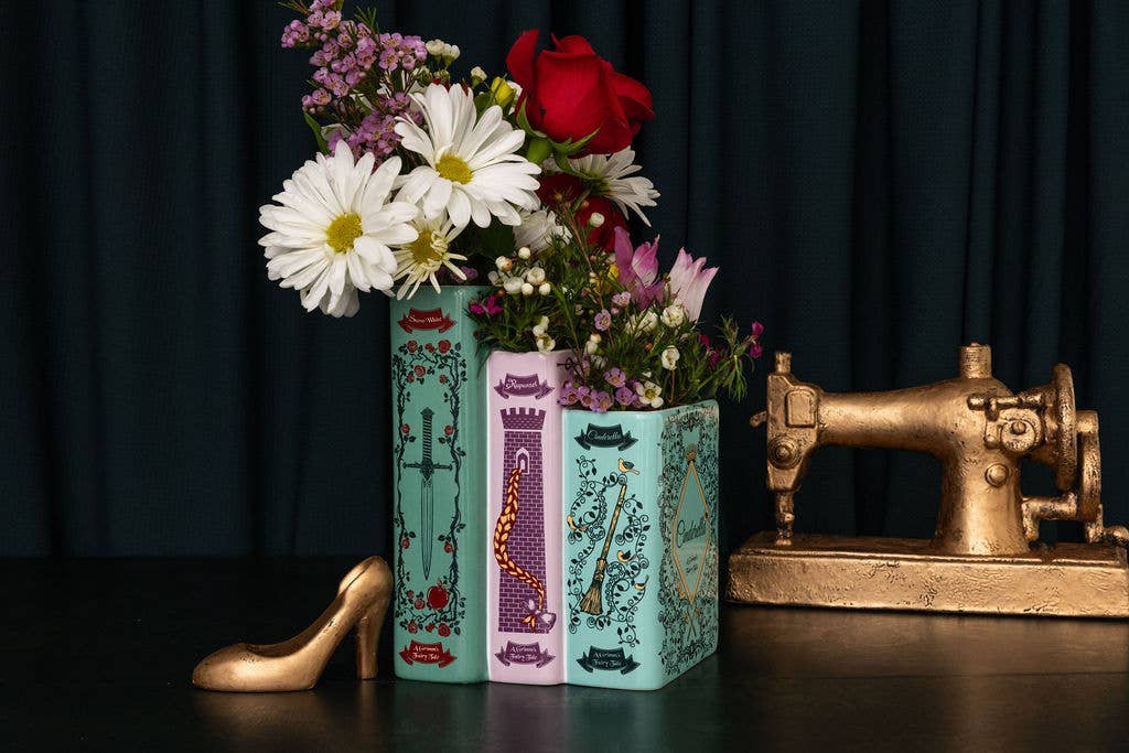 Triple Book Vase, Grimm's Fairy Tales