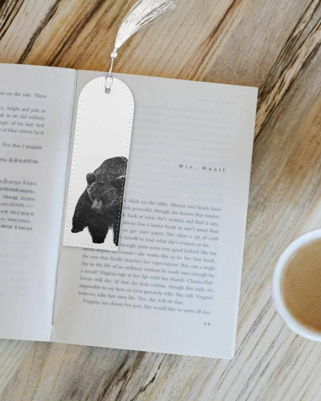 Bear - Vegan Leather Bookmark
