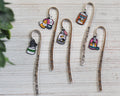 Anti Depressant Cats Metal Hairpin Hook Bookmark