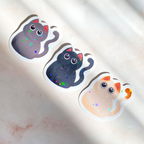 Purfect White Cat Sticker