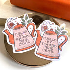 Tea and True Crime Sticker