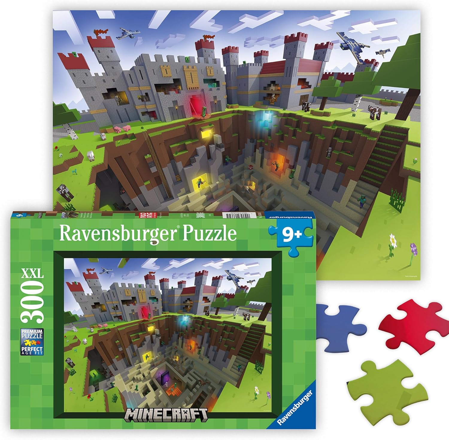 Ravensburger Minecraft: Cutaway 300 Piece XXL Jigsaw Puzzle for Kids