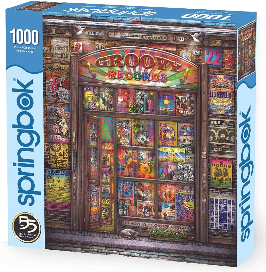 Springbok's 1000 Piece Jigsaw Puzzle Groovy Records