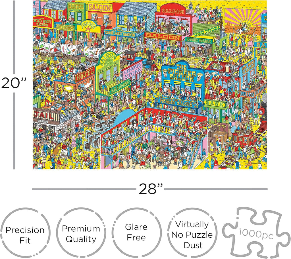 Aquarius Where's Waldo Wild Wild West Puzzle