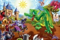 Knights and Dragons | 35 Piece Floor Puzzle
