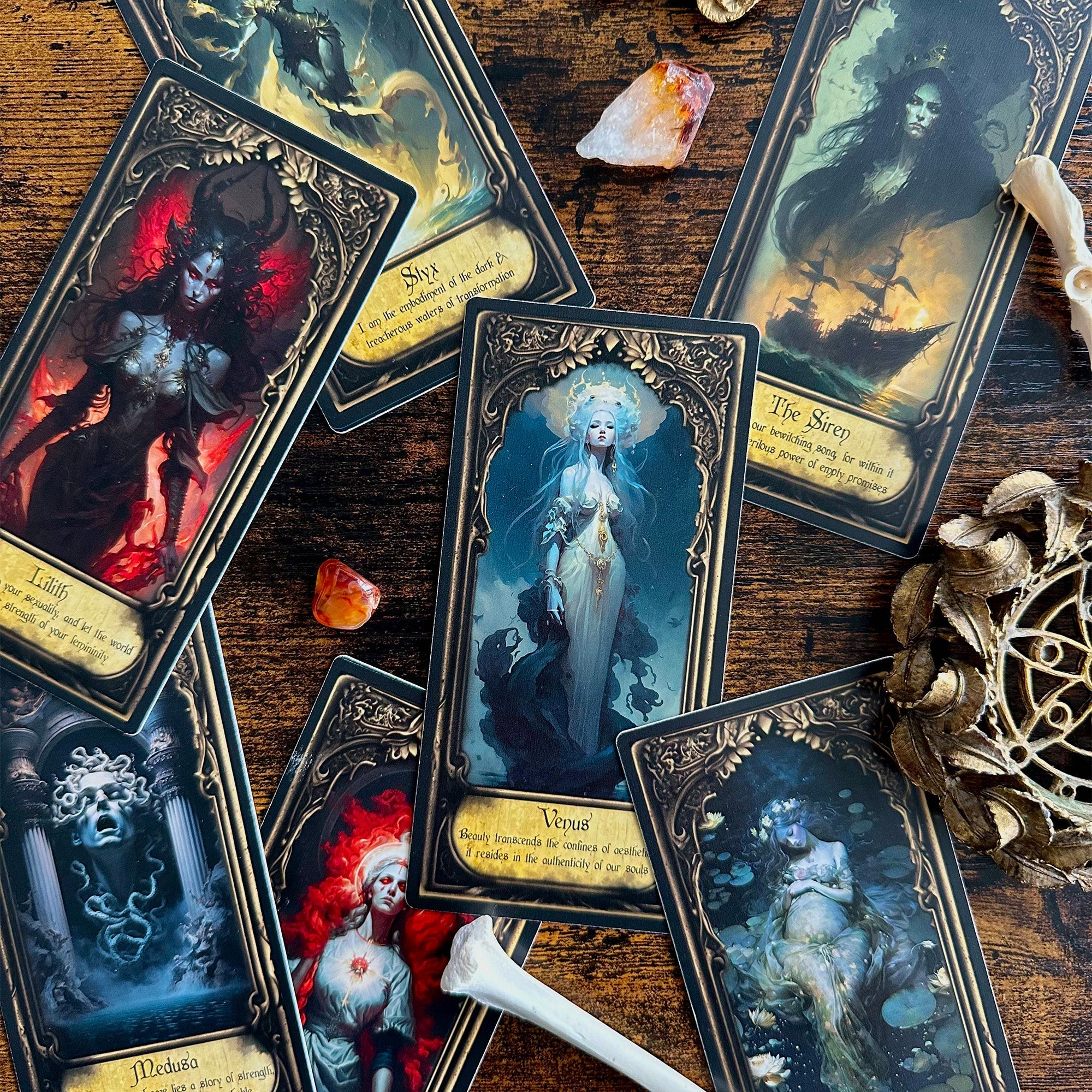 Obsidian Veil Oracle Deck