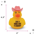 “Save a Horse, Ride a Cowboy!” Rubber Duck