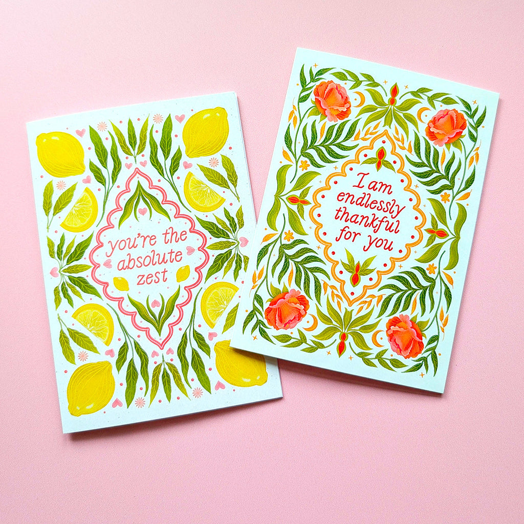 I am Endlessly Thankful for You | Mini Greeting Card