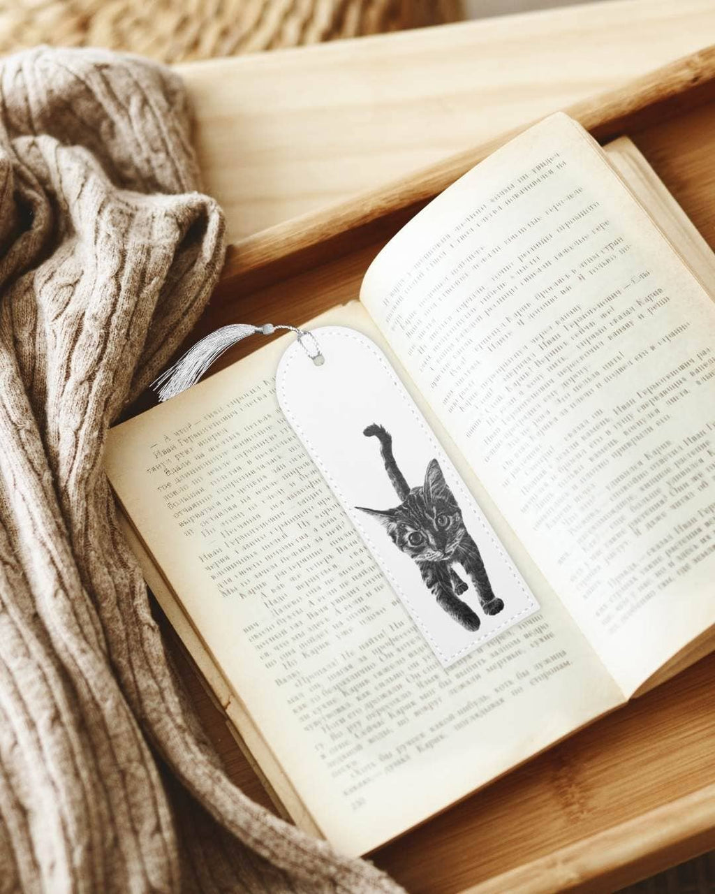 Kitten - Vegan Leather Bookmark