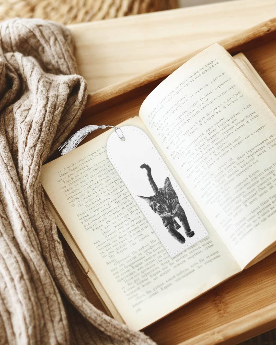 Kitten - Vegan Leather Bookmark