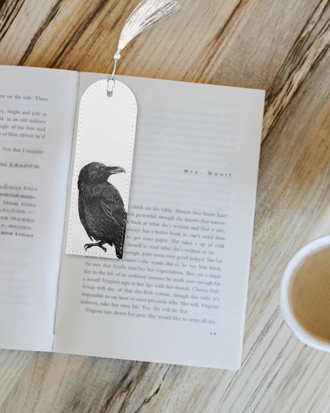 Raven - Vegan Leather Bookmark