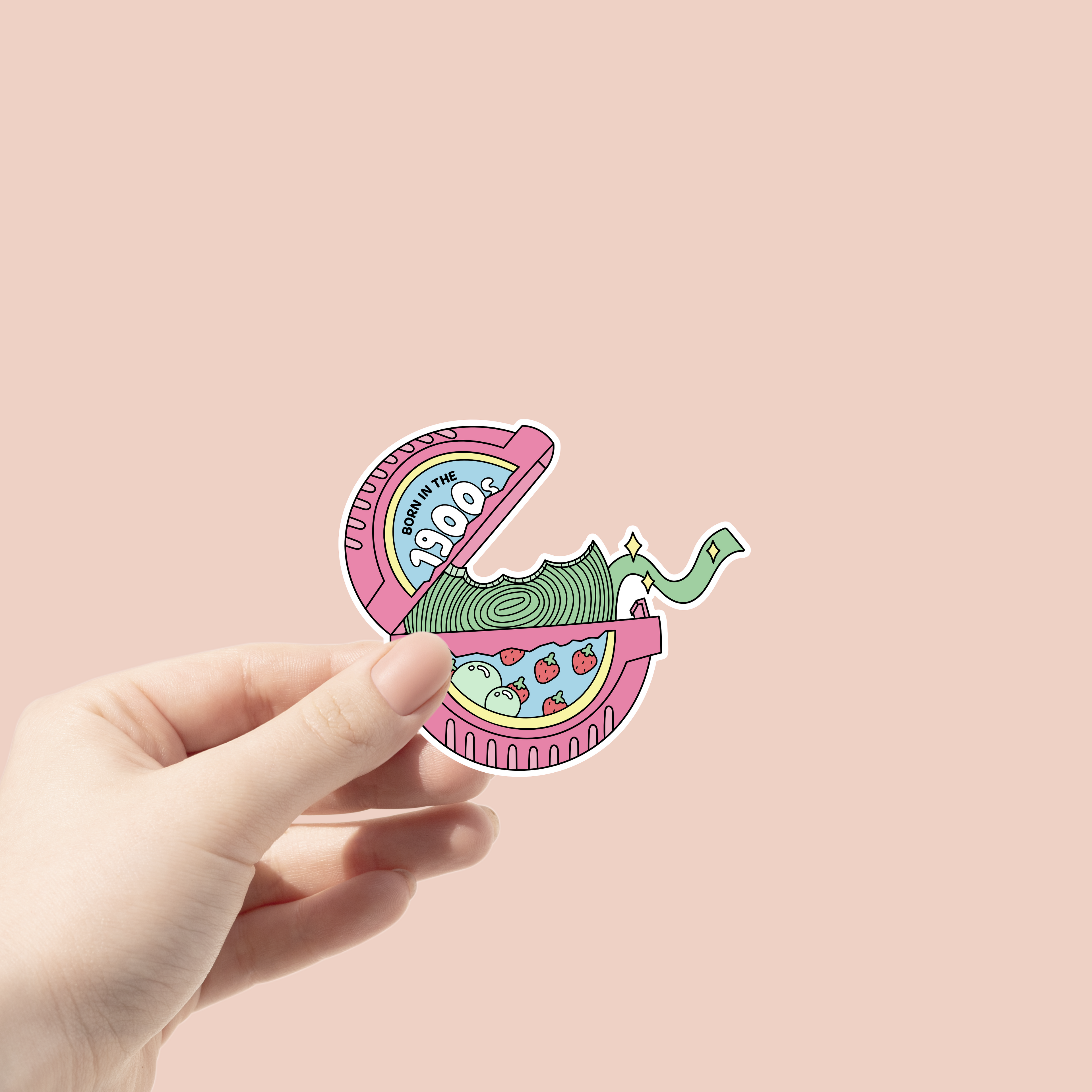 Born in the 1900’s Bubblegum Roll Sticker