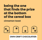 cinnamon toast milk chocolate bar