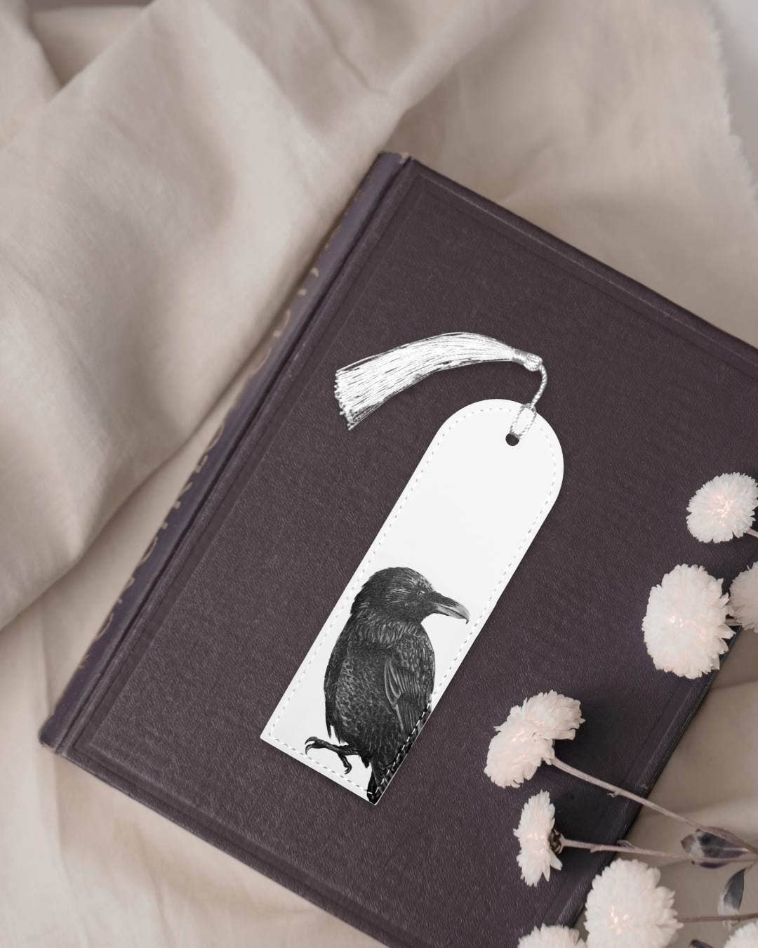 Raven - Vegan Leather Bookmark