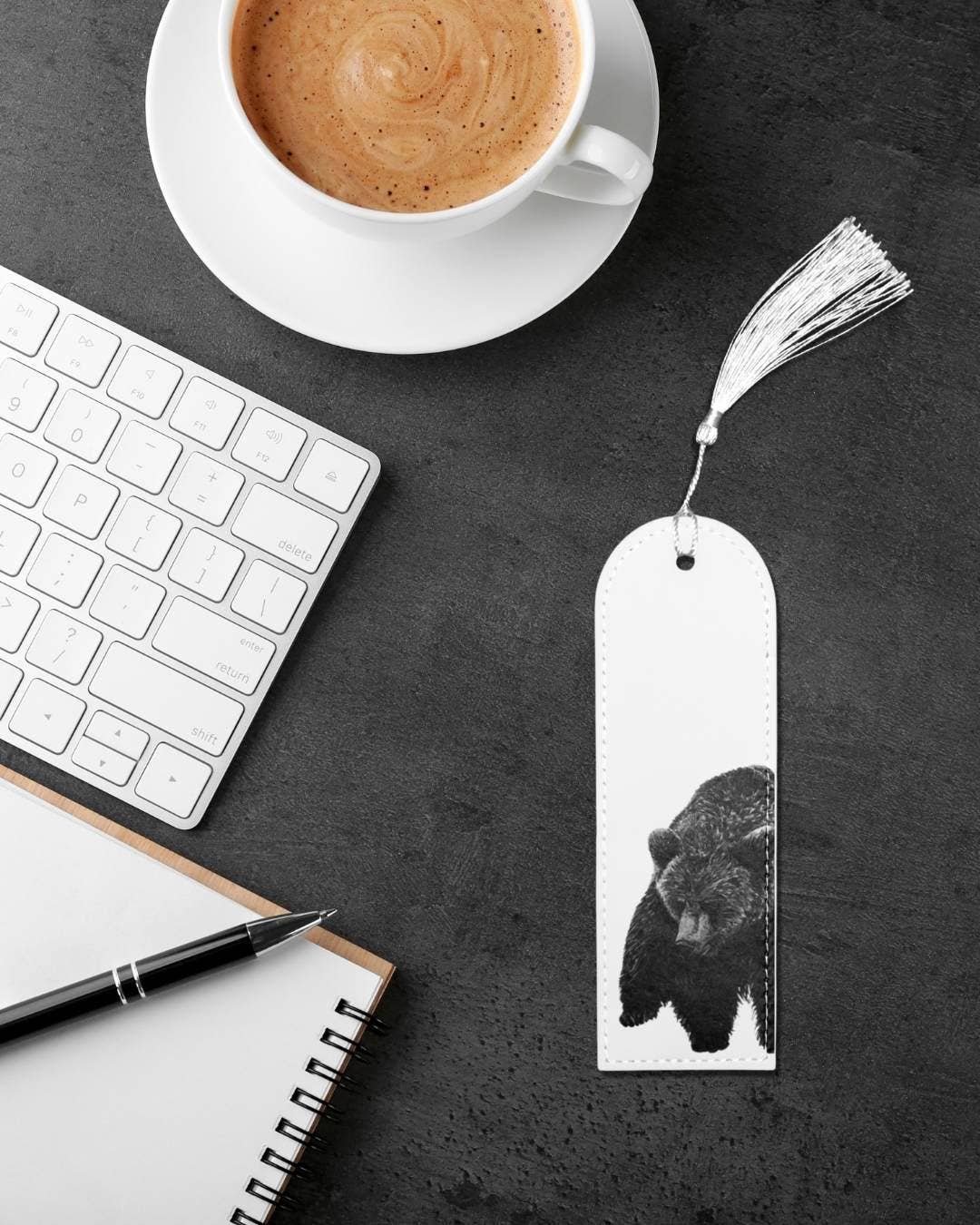 Bear - Vegan Leather Bookmark
