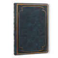 Victoria's Journals Vintage Style Diary Vegan Leather (Navy)