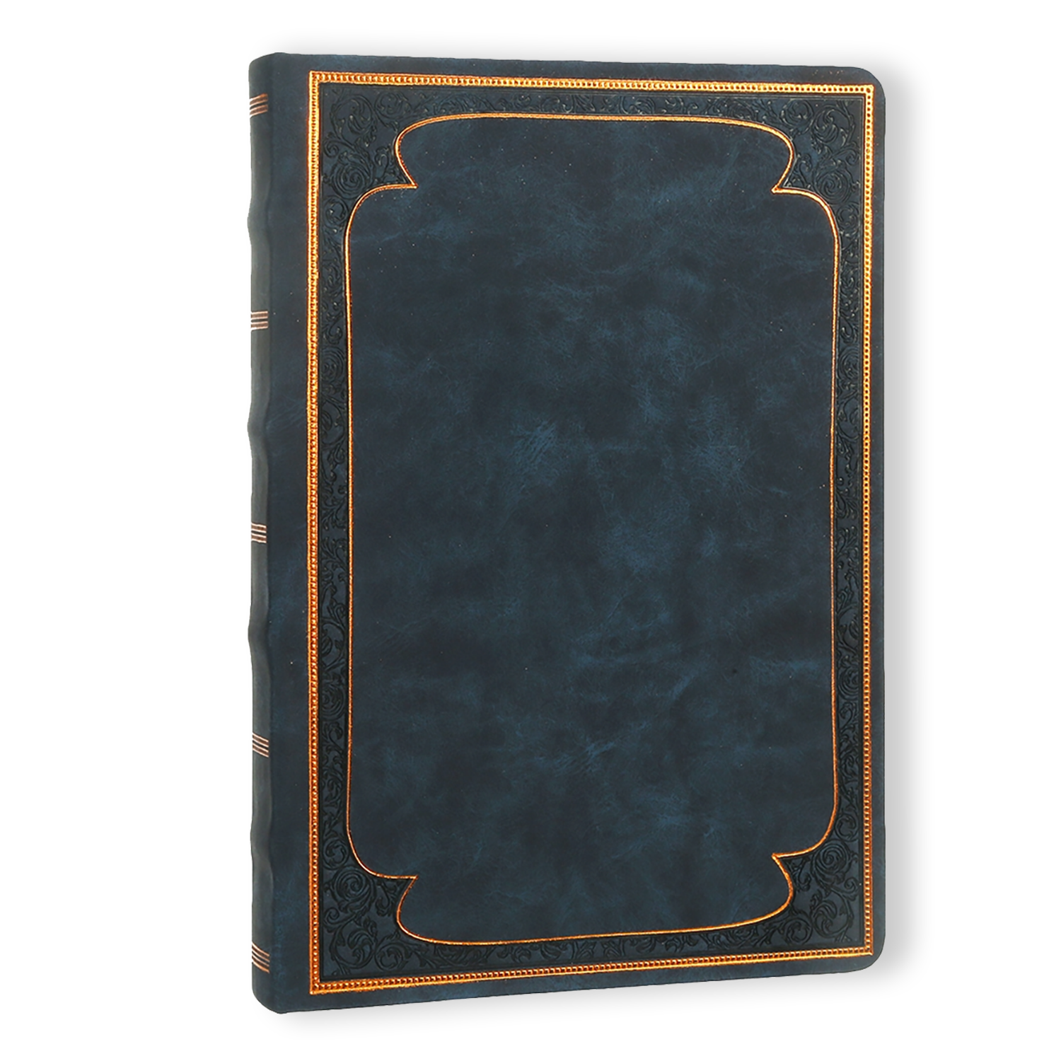 Victoria's Journals Vintage Style Diary Vegan Leather (Navy)