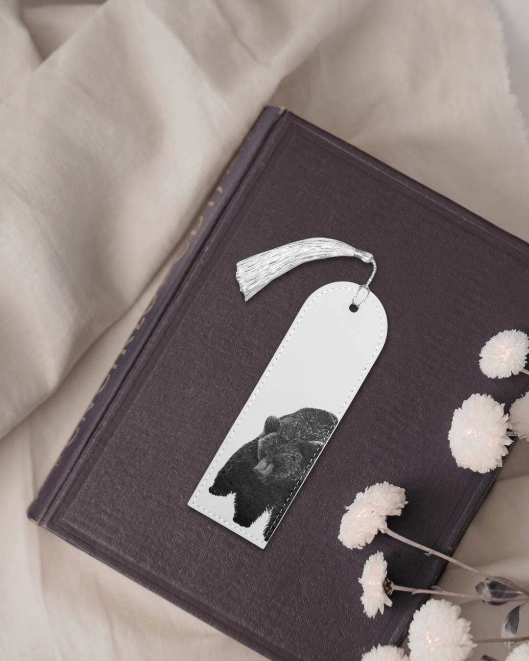 Bear - Vegan Leather Bookmark