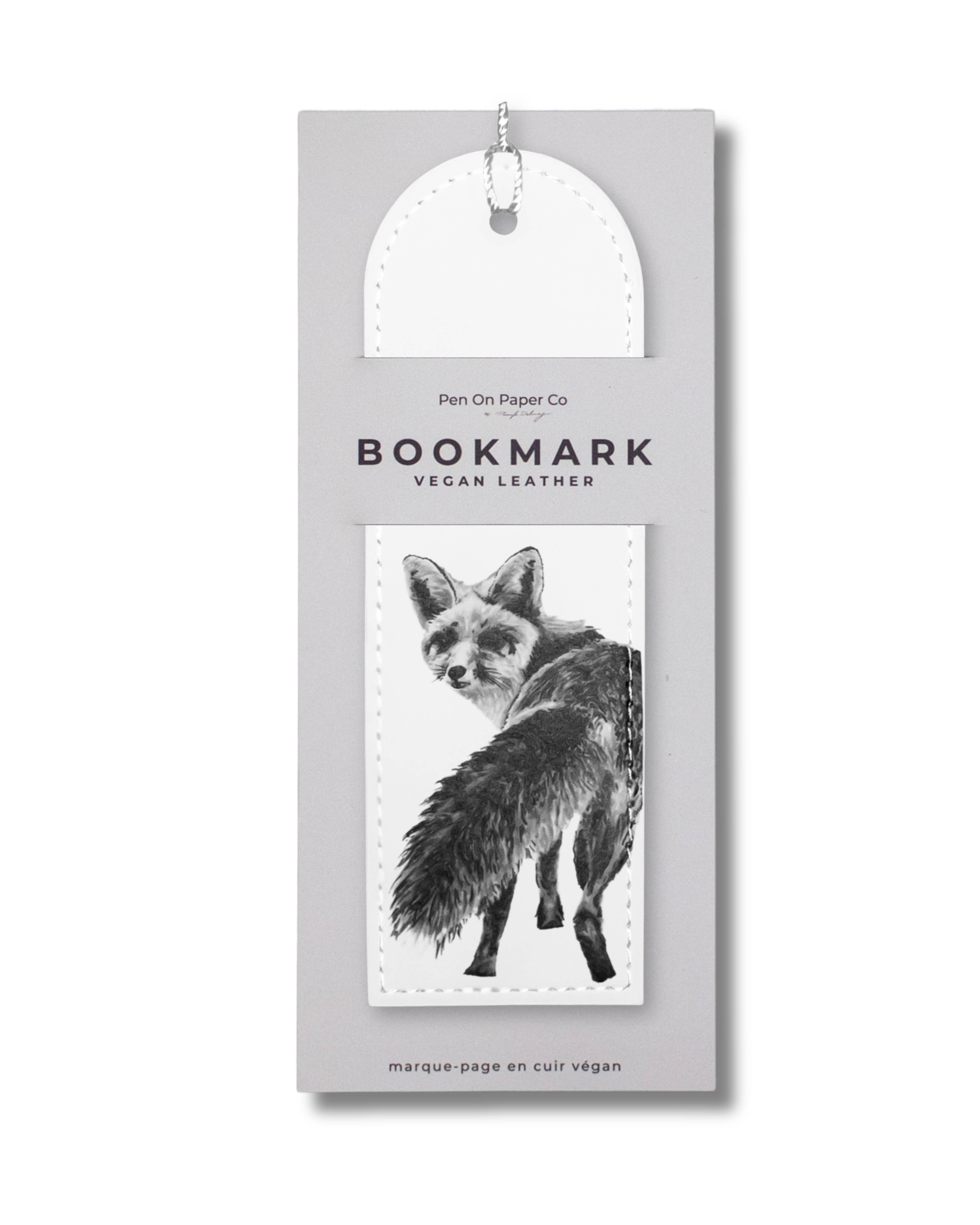 Fox - Vegan Leather Bookmark