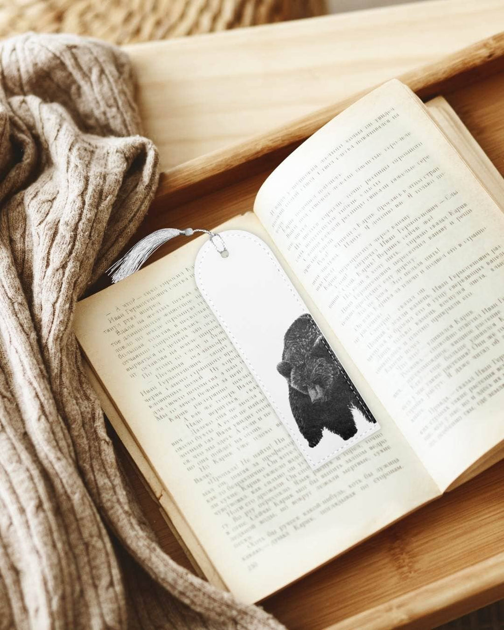 Bear - Vegan Leather Bookmark