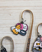 Anti Depressant Cats Metal Hairpin Hook Bookmark