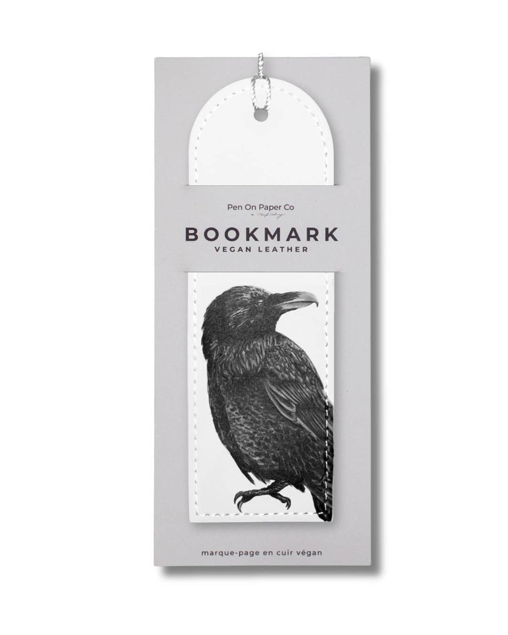 Raven - Vegan Leather Bookmark