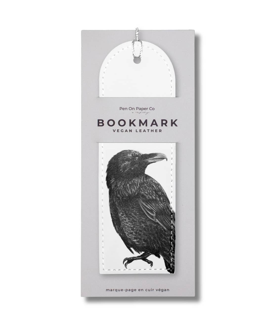 Raven - Vegan Leather Bookmark