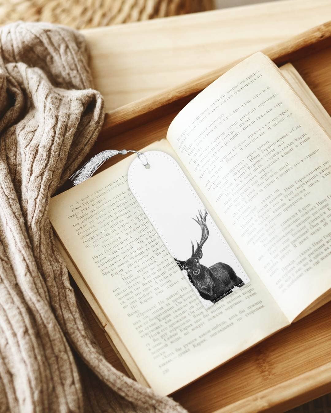 Elk - Vegan Leather Bookmark