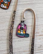 Anti Depressant Cats Metal Hairpin Hook Bookmark