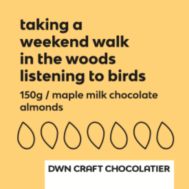 milk chocolate maple almonds