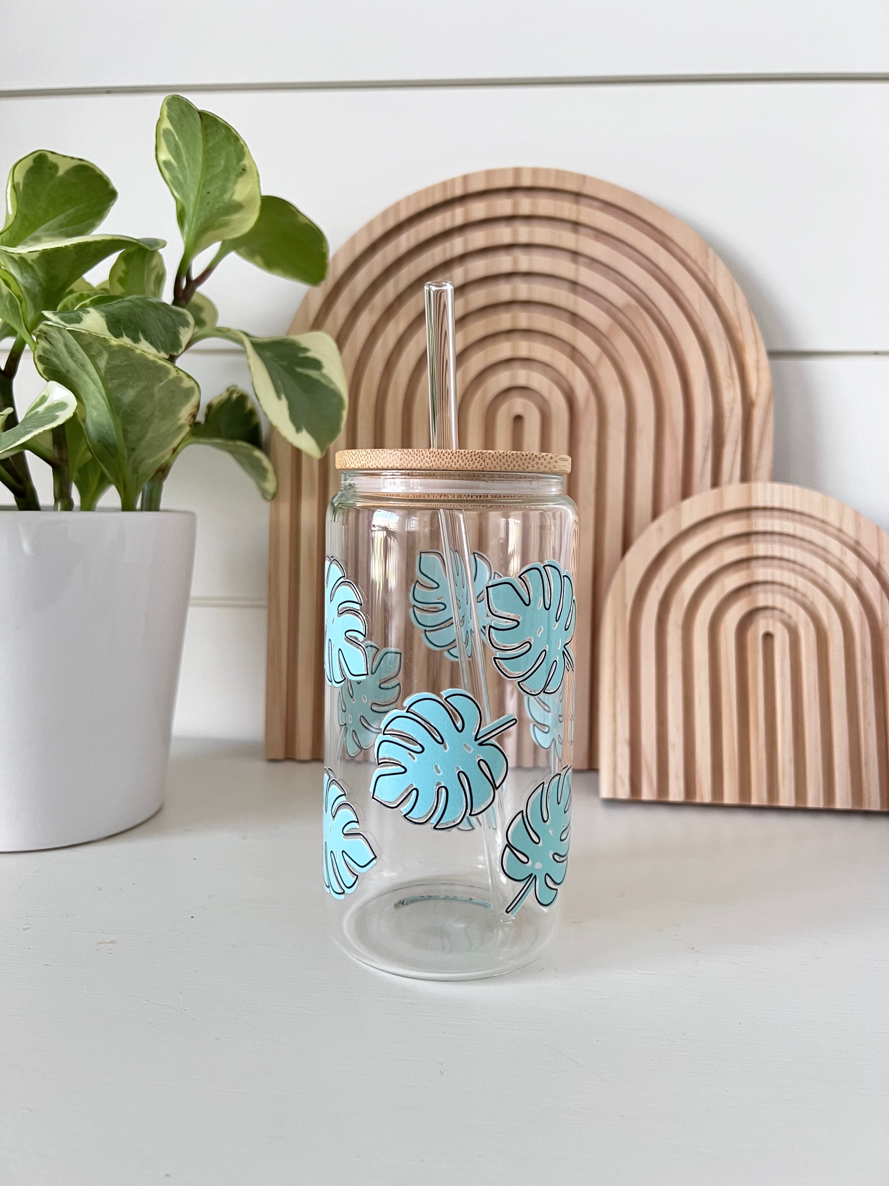 Monsterra Glass Cup