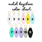 Can’t park but cute motel keychain