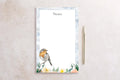 Blank Notepad | Robin Bird in the Spring Garden